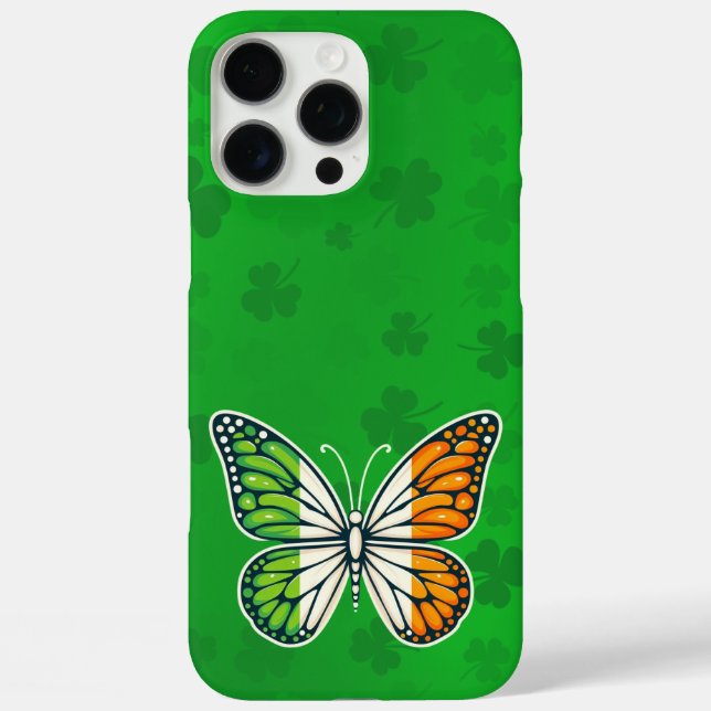Saint Patrick's Day Irish butterfly Case-Mate iPhone Case (Back)