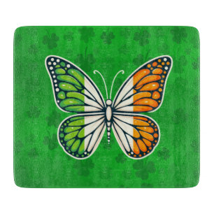 Saint Patrick's Day Irish butterfly Cutting Board
