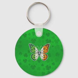 Saint Patrick's Day Irish butterfly Key Ring
