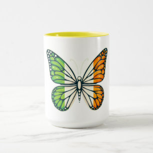 Saint Patrick's Day Irish butterfly Mug