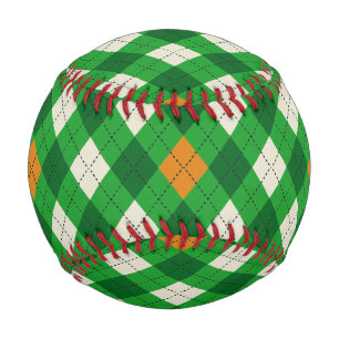 Saint Patrick's Day Irish colored argyle Baseball
