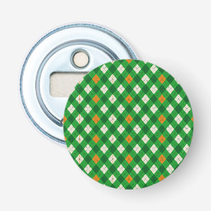 Saint Patrick's Day Irish colored argyle Bottle Opener