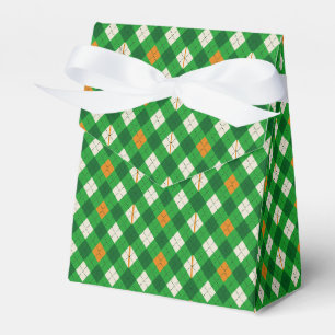  Saint Patrick's Day Irish colored argyle Favour Box
