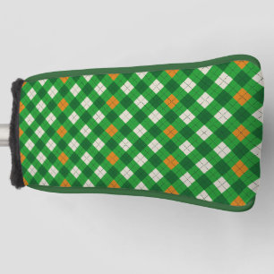  Saint Patrick's Day Irish colored argyle Golf Head Cover