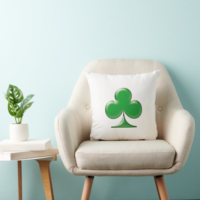 Saint Patrick's Day Irish Green Clover Shamrock Cushion (Chair)