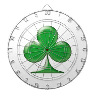 Saint Patrick's Day Irish Green Clover Shamrock Dartboard