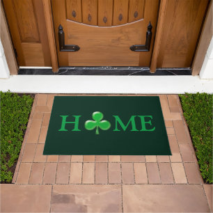 Saint Patrick's Day Irish Green Clover Shamrock Do Doormat