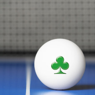 Saint Patrick's Day Irish Green Clover Shamrock Ping Pong Ball