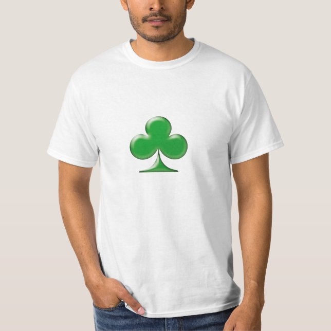 Saint Patrick's Day Irish Green Clover Symbol T-Shirt (Front)