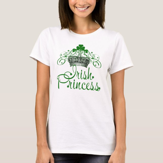 Saint Patrick's Day Irish Princess T-Shirt (Front)