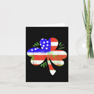 Saint Patricks Day Irish Red White & Blue Sham Card