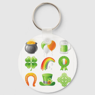 saint patricks day key ring