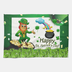 Saint Patrick's Day Kitchen Hand Towel