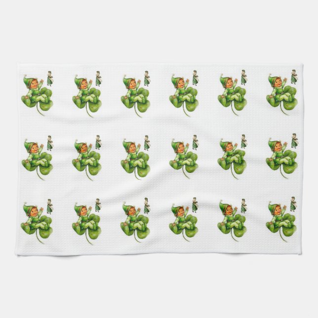 Saint Patrick's Day Kitchen Hand Towel (Horizontal)