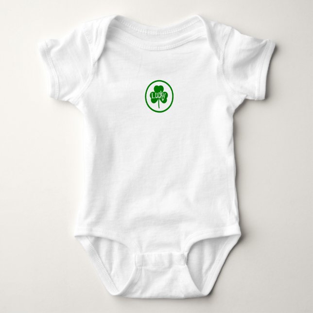 Saint Patricks' Day   Latte Mug Baby Bodysuit (Front)