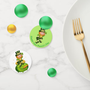 Saint Patrick's Day  Leprechaun Elf & Pot of Gold Confetti
