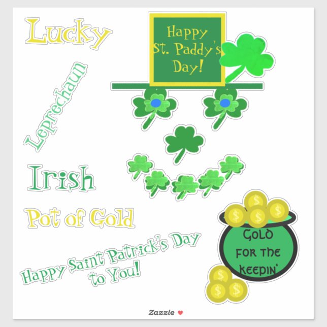 Saint Patrick's Day Leprechaun Vinyl (Sheet)