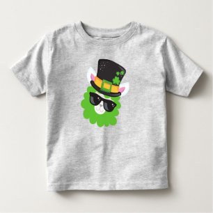 Saint Patrick's Day, Llama, Alpaca, Leprechaun Hat Toddler T-Shirt