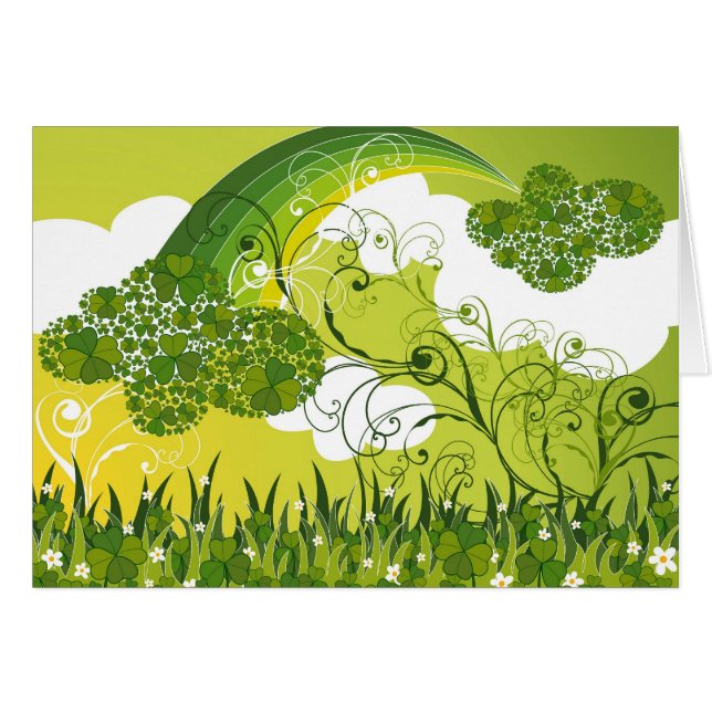 Saint Patrick's Day Lucky Clovers Shamrock Irish (Front Horizontal)