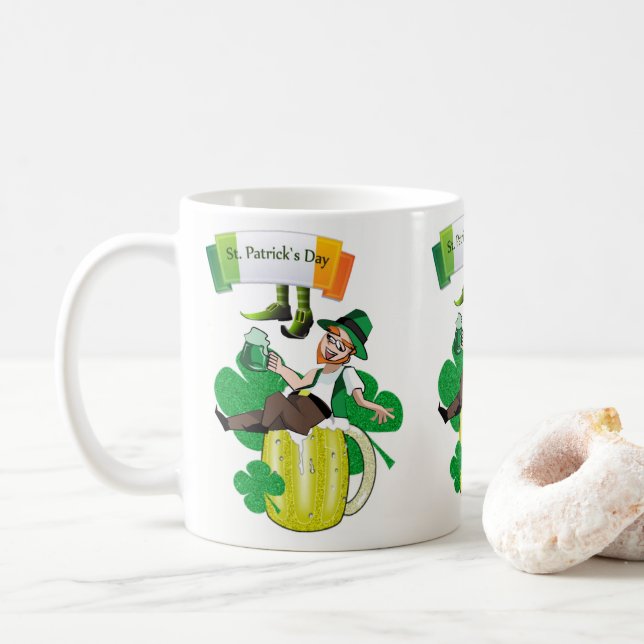 Saint Patrick's Day Mug (With Donut)