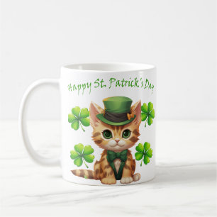 Saint Patrick's Day Mug For Cat Lovers