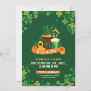 Saint Patrick's Day Party Invitation Template