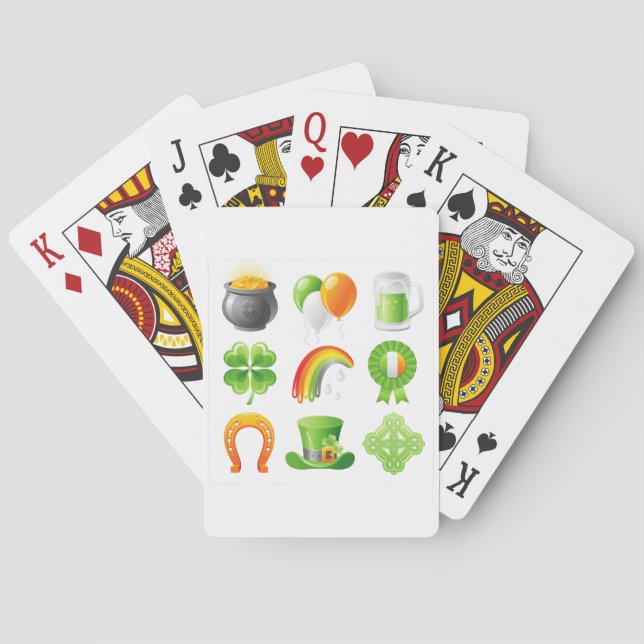 saint patricks day playing cards (Back)