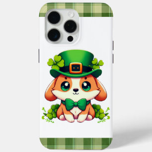 Saint Patricks' Day puppy  iPhone 15 Pro Max Case