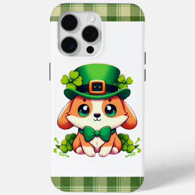 Saint Patricks' Day puppy  Case-Mate iPhone Case (Back)