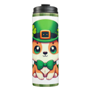 Saint Patricks' Day puppy  Thermal Tumbler