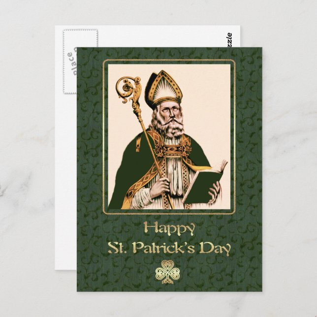 Saint Patrick's Day Religious Postcard (Front/Back)