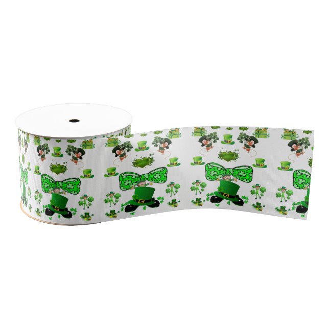 Saint Patrick's Day Ribbon Grosgrain Ribbon (Spool)