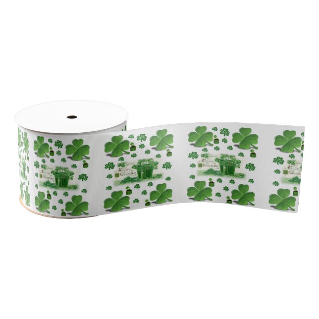 Saint Patrick's Day Ribbon Grosgrain Ribbon (Spool)