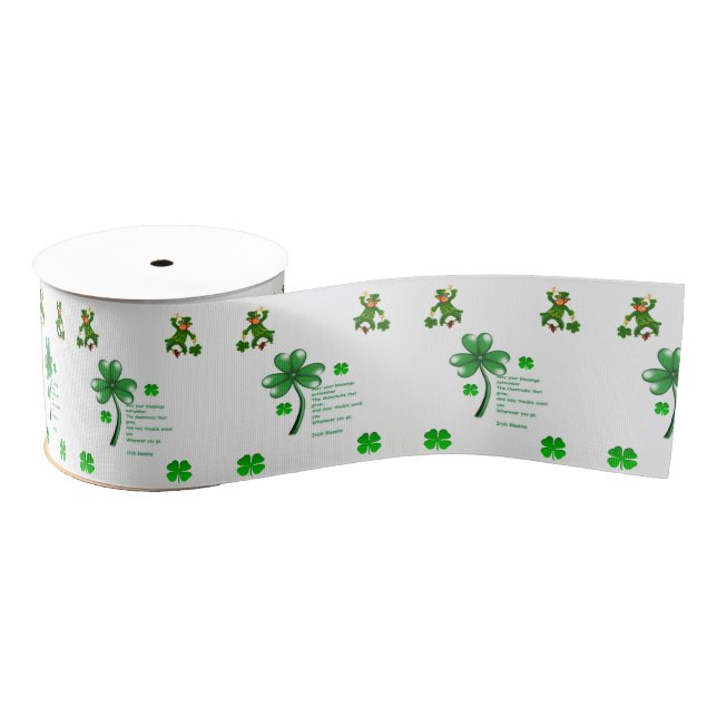 Saint Patrick's Day Ribbon Grosgrain Ribbon (Spool)