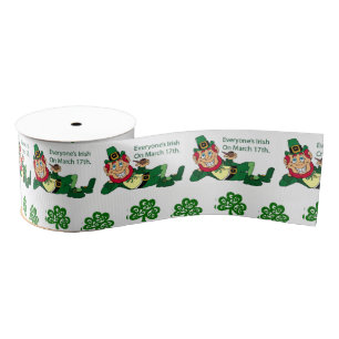 Saint Patrick's Day Ribbon Grosgrain Ribbon