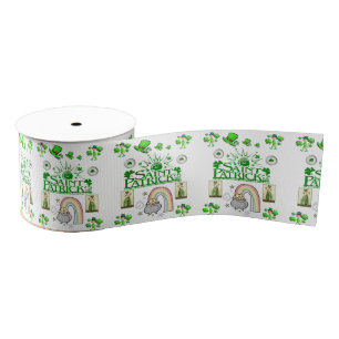 Saint Patrick's Day Ribbon Grosgrain Ribbon