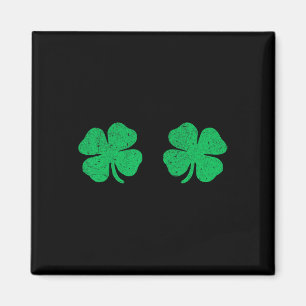 Saint Patricks Day Shamrock Breast St.patrick's Da Magnet