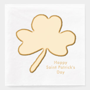Saint Patrick's Day Shamrock  Foil Napkins