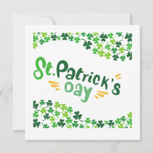 Saint Patrick's Day,Shamrock,Irish Invitation