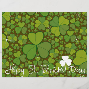 Saint Patrick's Day Shamrock Lucky Clovers Leaves Flyer