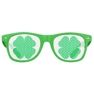 Saint Patrick's Day Shamrock Retro Sunglasses