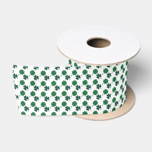 Saint Patrick's Day shamrocks four leaf clover Satin Ribbon