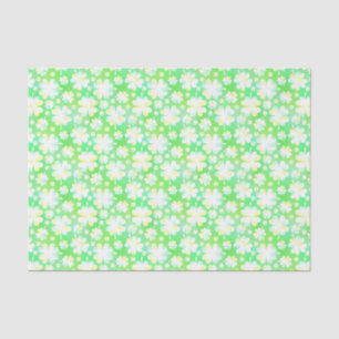 Saint Patrick's Day Shamrocks Retro Watercolor Tissue Paper