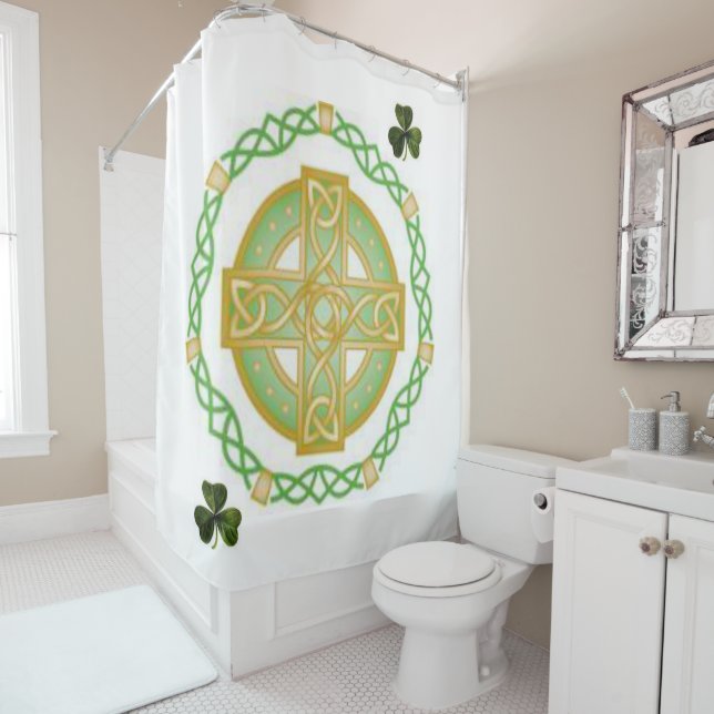 Saint Patrick's Day Shower Curtain (In Situ)