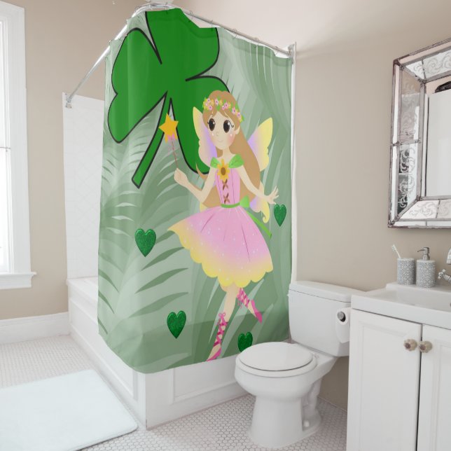 Saint Patrick's Day Shower Curtain Fairy (In Situ)