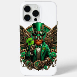 Saint Patrick's Day steampunk clover iPhone 15 Pro Max Case