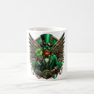 Saint Patrick's Day steampunk clover Coffee Mug