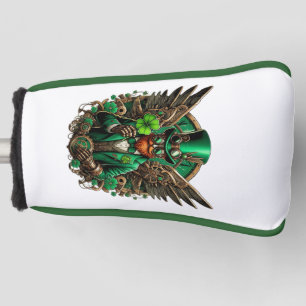 Saint Patrick's Day steampunk clover Golf Head Cover