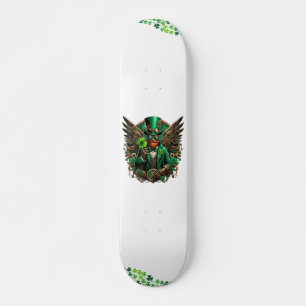Saint Patrick's Day steampunk clover Skateboard