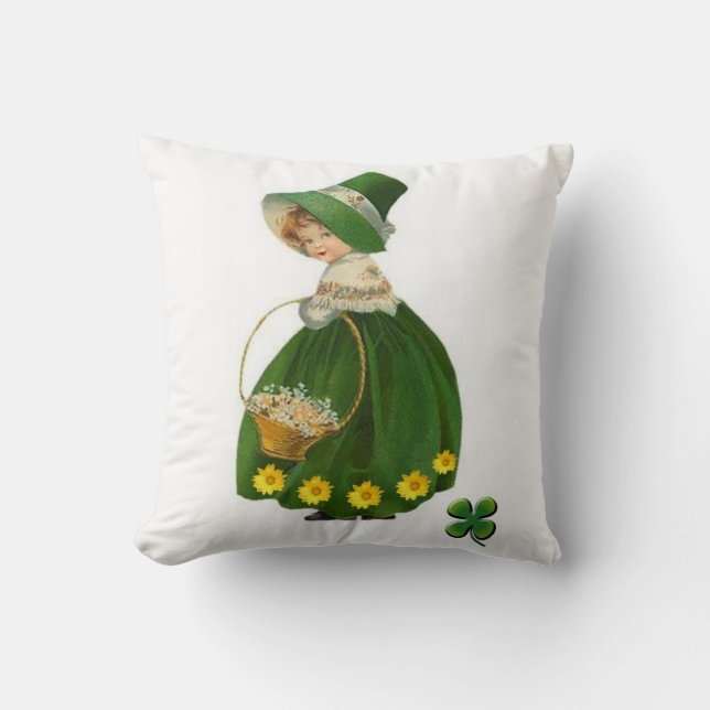 Saint Patrick's Day Throw Pillow (Front)